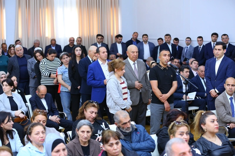 Biləcəri sakinləri ilə görüş, Eldar Əzizov, Bakı Şəhər İcra Hakimiyyəti, BŞİH, Binəqədi Rayon İcra Hakimiyyəti