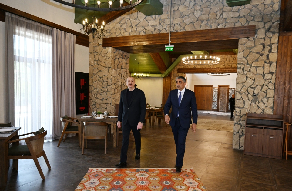 “Laçın” İstirahət Kompleksinin açılışında, Laçın İstirahət Kompleksi, Laçın Rayonu Zerti Kəndi, Laçın, Ramin Quluzadə