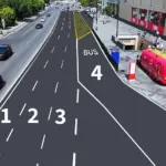 Fətəli xan Xoyski küçəsində 4 hərəkət zolağı, Fətəli xan Xoyski küçəsi, AYNA, yol, avtomobil zolağı