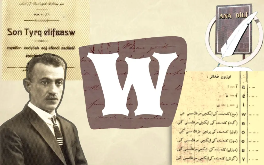 “W” hərfinin macərası, Azərbaycan dili, Azərbaycan əlifbası, Əlifba, W hərfi