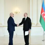 Fələstinin ölkəmizdə yeni təyin olunmuş səfirinin etimadnaməsini, Əhməd Metani, Fələstin