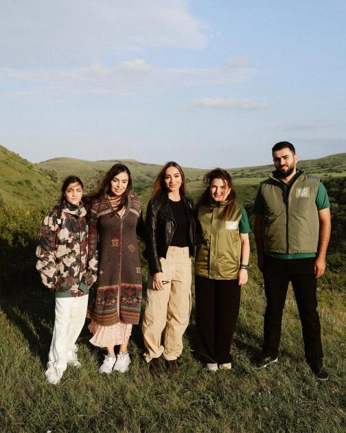 Altıağac Milli Parkını ziyarət, Altıağac Milli Parkı, Leyla Əliyeva, Arzu Əliyeva, Xızı rayonu