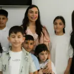 Xızı rayonuna səfər, Leyla Əliyeva, Arzu Əliyeva, Xızı rayonu, Giləzi qəsəbəsi