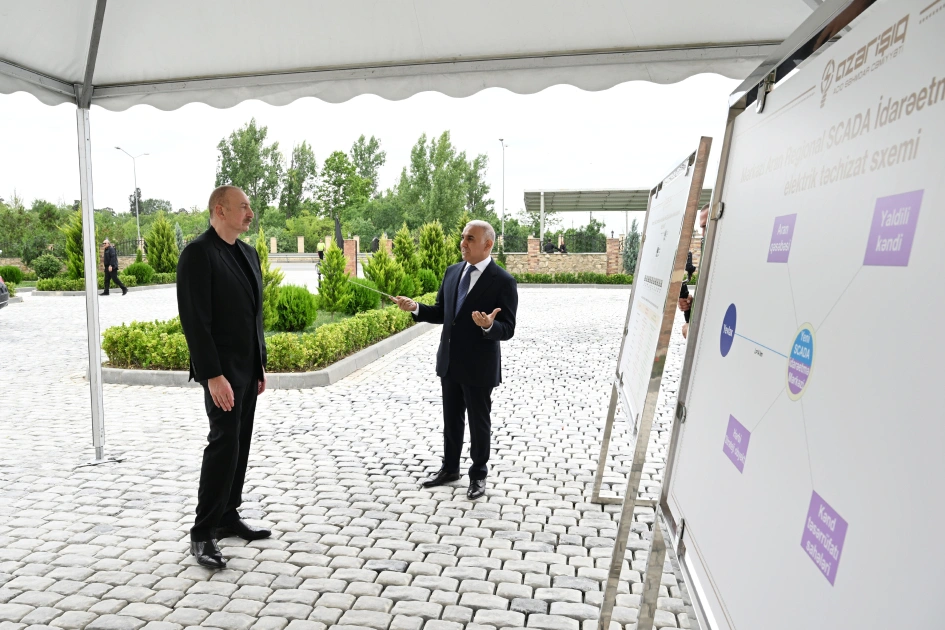 Prezident İlham Əliyev Yevlaxda, SCADA, Yevlax, Azərişıq