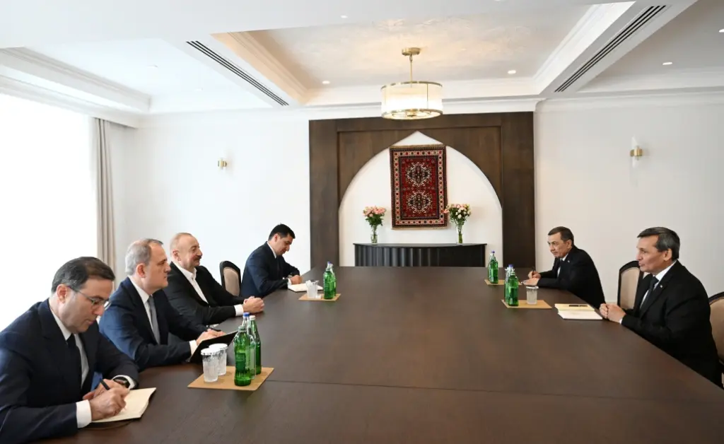 Azərbaycan Prezidenti İlham Əliyev Xankəndidə, Xankəndi, Türkmənistan
