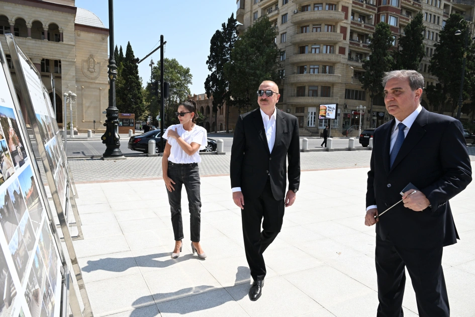 Prezident İlham Əliyev və birinci xanım Mehriban Əliyeva Gəncə şəhərində, İlham Əliyev, Mehriban Əliyeva, III MDB Oyunları, Gəncə