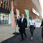 Prezident İlham Əliyev və birinci xanım Mehriban Əliyeva Gəncə şəhər stadionunda, İlham Əliyev, Mehriban Əliyeva, Fərid Qayıbov, Gəncə şəhər stadionu, III MDB Oyunları, Gəncə
