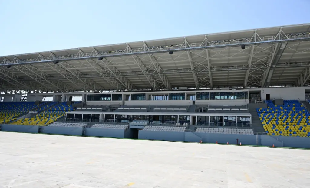 İlham Əliyev, Mehriban Əliyeva, Fərid Qayıbov, Gəncə şəhər stadionu, III MDB Oyunları, Gəncə