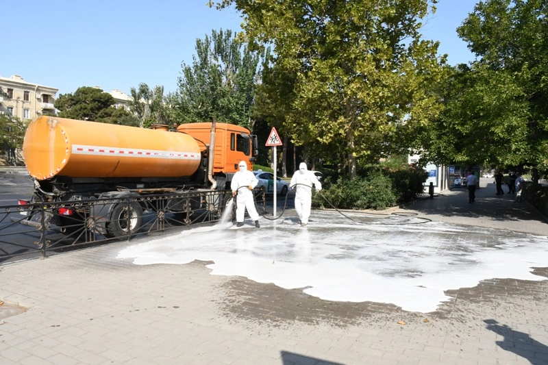 paytaxtın 548 küçəsi yuyulub, İməcilik, Təmizlik işləri, Mərkəzi Nəbatat Bağı