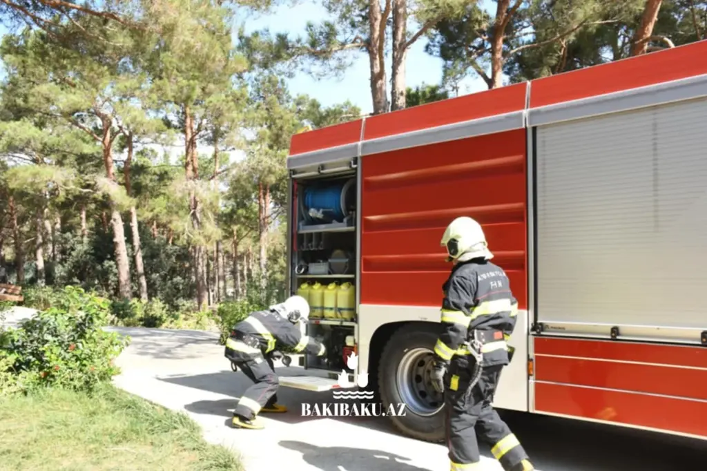 Mərkəzi Nəbatat Bağı, Bakı Şəhər İcra Hakimiyyəti, Fövqəladə Hallar Nazirliyi, Yanğın, Təlim