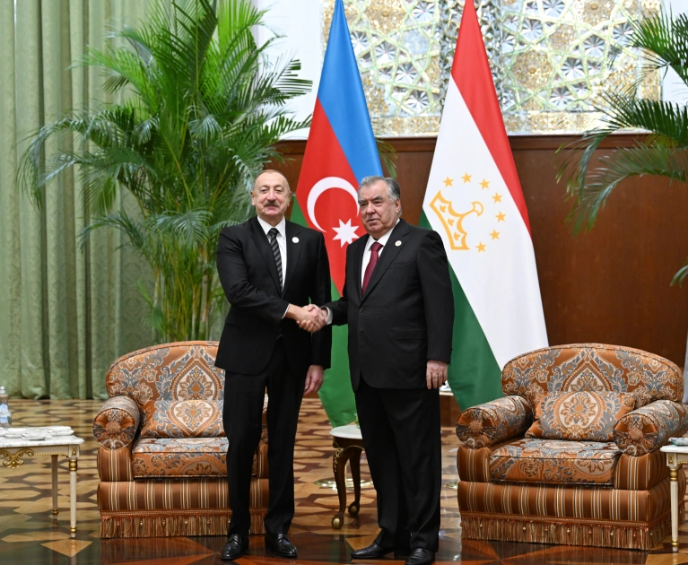 Emoməli Rəhmon, Tacikistan, Düşənbə, İlham Əliyev