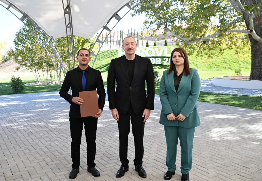 İlham Əliyev, Cəbrayıl rayonu, Horovlu kəndi