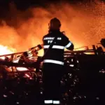 Taxtalar yığılan ərazidə yanğın, Binəqədi rayonu, FHN, Yanğın