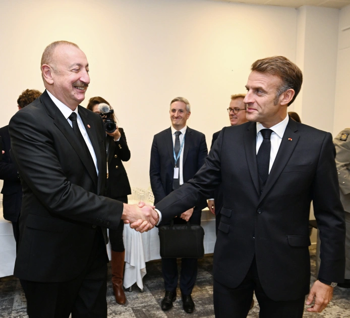 Fransa Prezidenti ilə görüş, İlham Əliyev, Emmanuel Makron, Danimarka, Kopenhagen