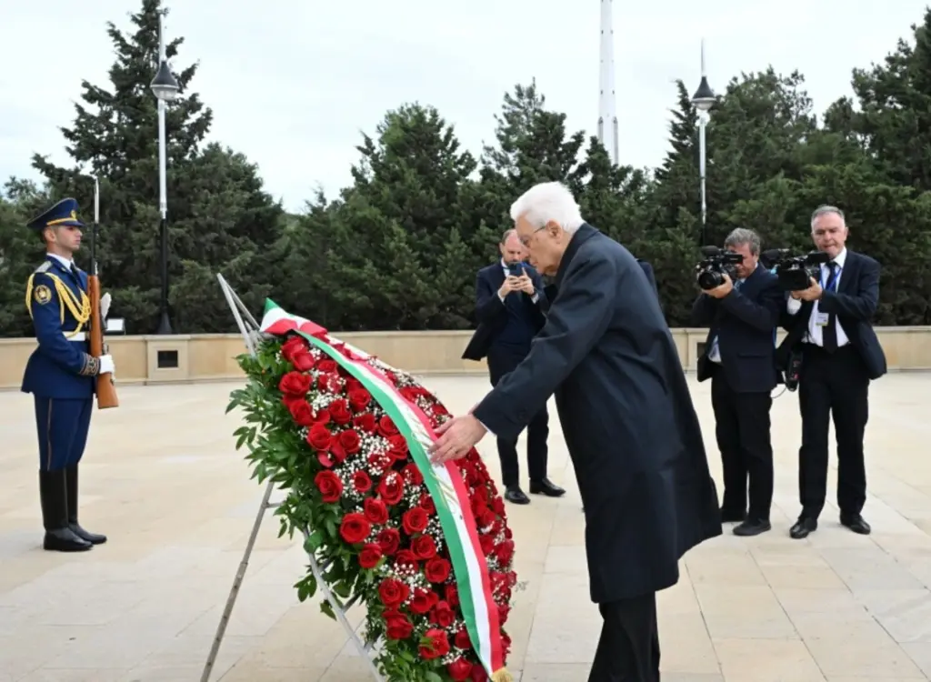 İtaliya prezidenti Bakıda, İtaliya, Sercio Mattarella, Şəhidlər xiyabanı
