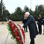 İtaliya prezidenti Bakıda, İtaliya, Sercio Mattarella, Şəhidlər xiyabanı