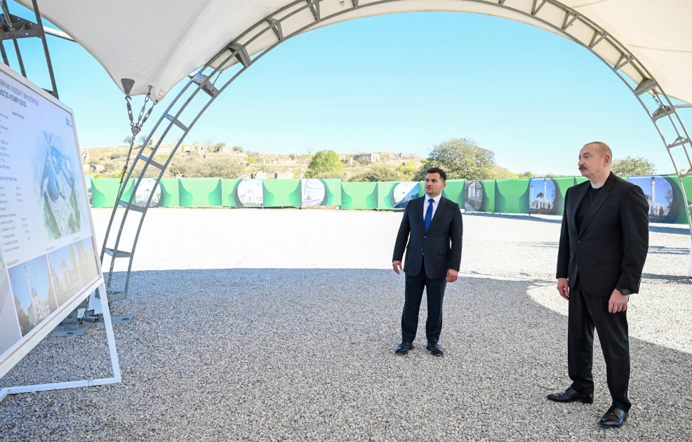 Cəbrayıl şəhər məscidi, İlham Əliyev