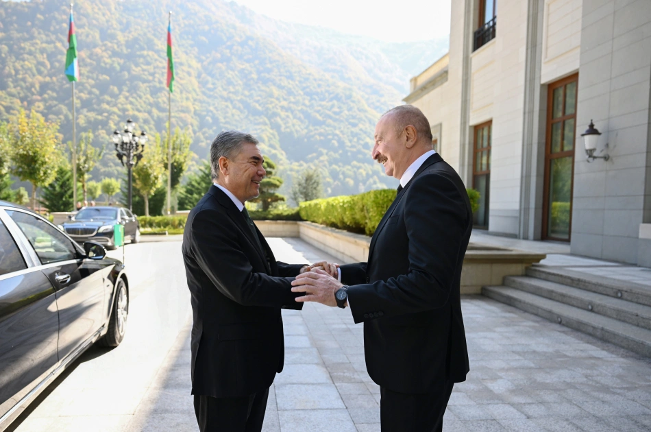 Prezident İlham Əliyev Qəbələdə, Qurbanqulu Berdiməhəmmədov