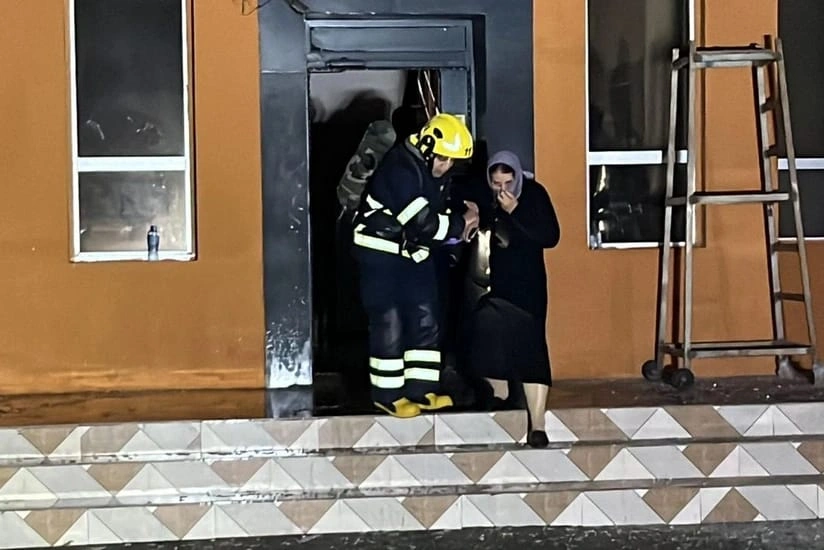 Yasamalda yanğın, Yasamal rayonu, Mirəli Seyidov Küçəsi, Yanğın, FHN