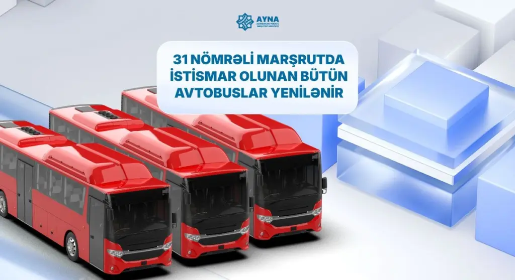 31 nömrəli marşrut, Avtobus