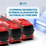 31 nömrəli marşrut, Avtobus