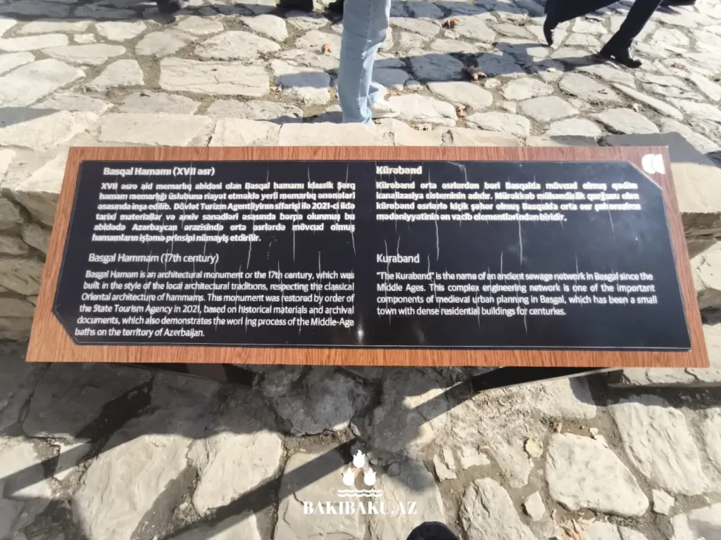 Basqal hamamı, Niyaldağ silsiləsi, İsmayıllı, Basqal kəndi