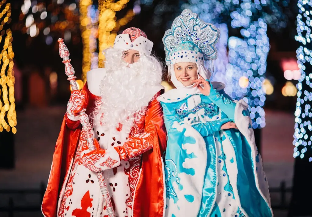 Şaxta baba və Qar qız, Şaxta baba, Qar qız