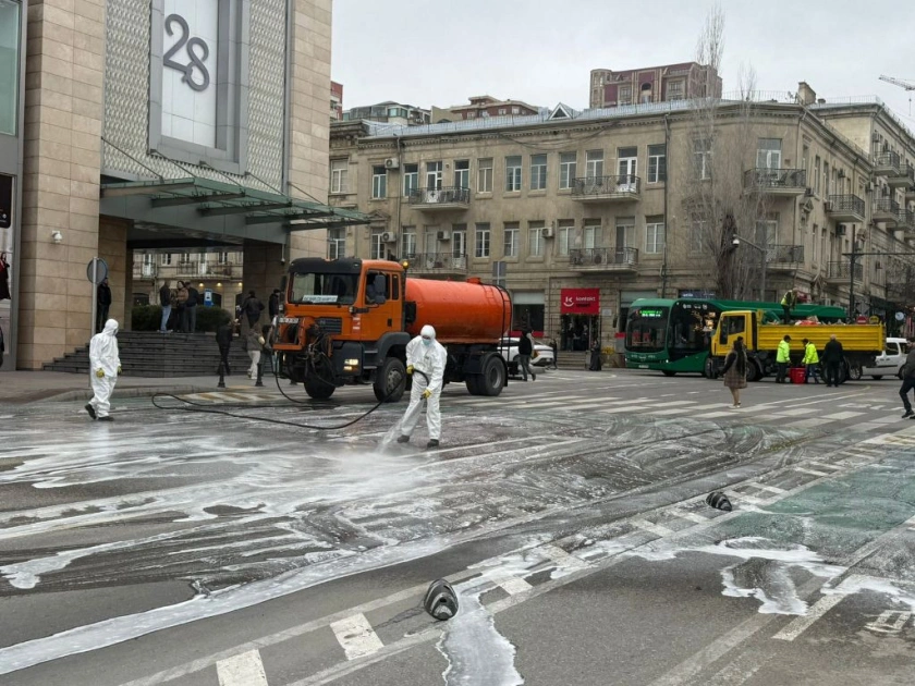 Paytaxtın 555 küçəsi yuyulub