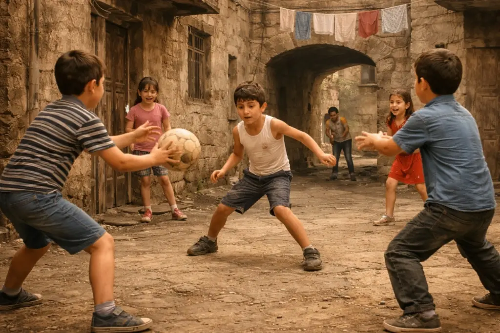 Küçə oyunları, Köhnə Bakı, Oyun, “Ortada qaldı”, “Çilingağac”