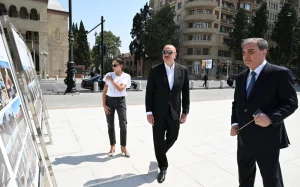 Prezident İlham Əliyev və birinci xanım Mehriban Əliyeva Gəncə şəhərində, İlham Əliyev, Mehriban Əliyeva, III MDB Oyunları, Gəncə