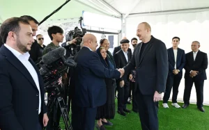 Laçının Bəylik kəndinə köçən sakinlərlə görüş, Laçın, Bəylik kəndi, Sakinlərlə görüş