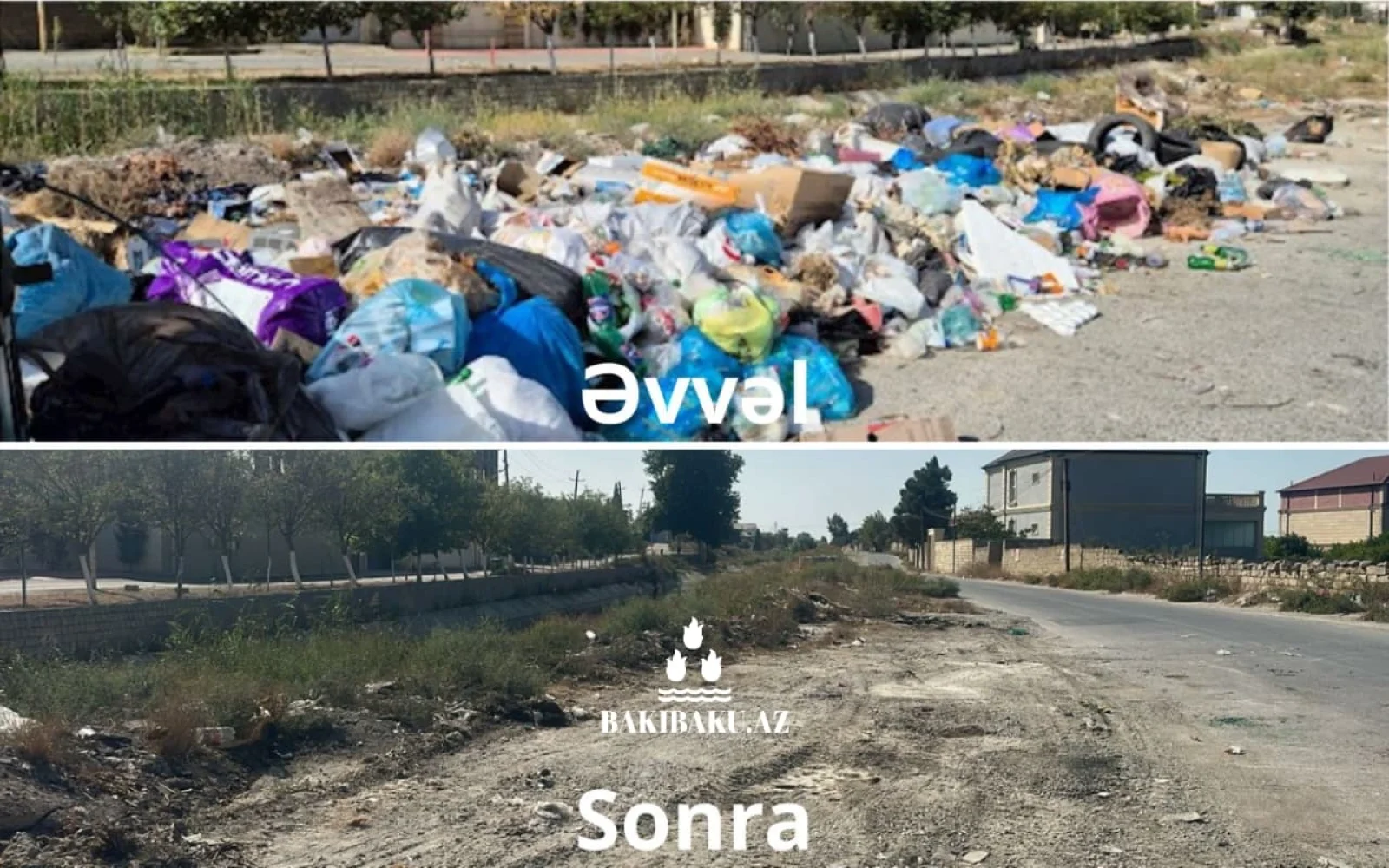Binəqədidə zibillik, Binəqədi rayonu, Novxanı-Görədil yolu, Zibillik