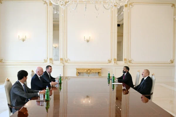 Canni İnfantino, İlham Əliyev, FIFA