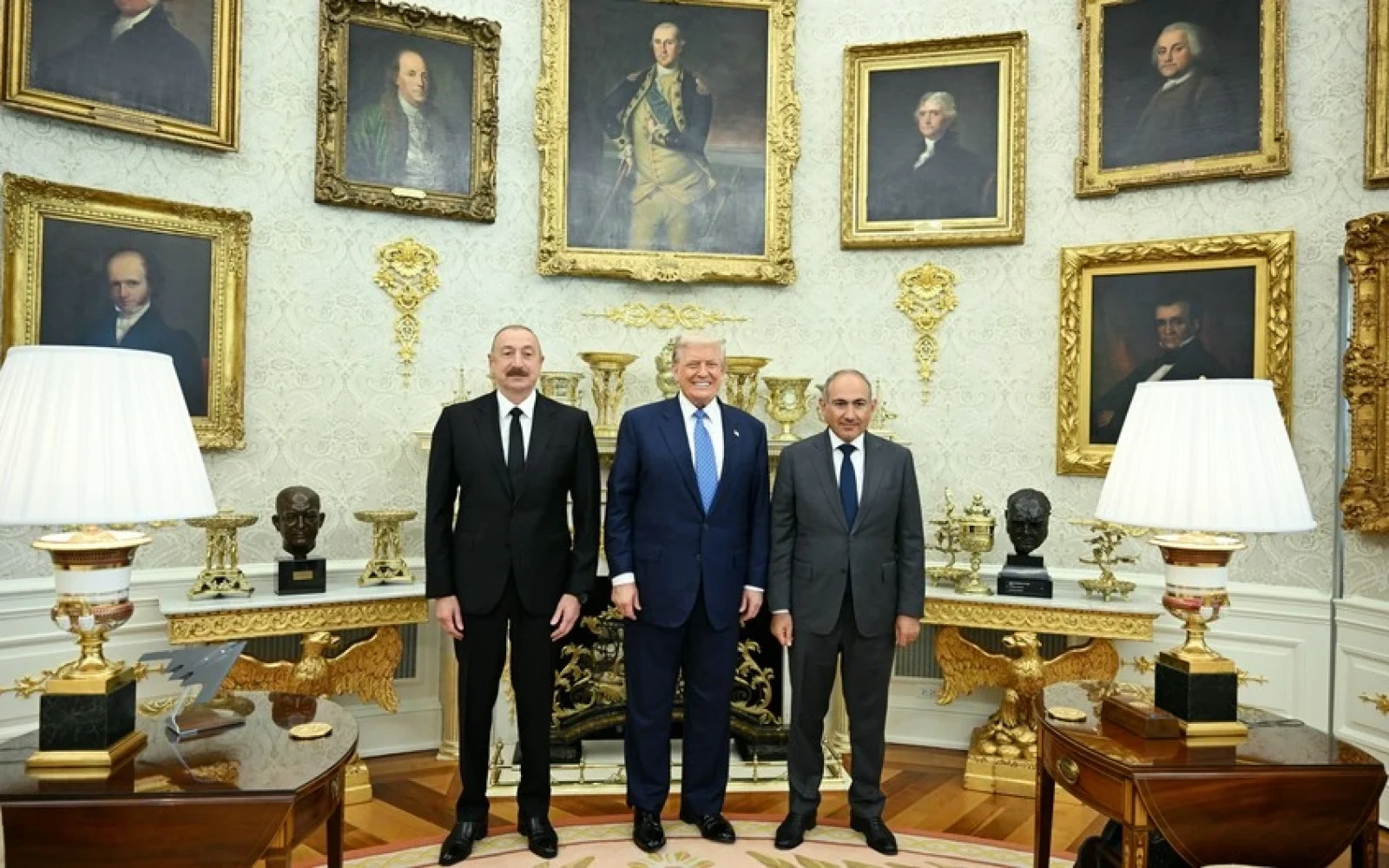 Donald Tramp, İlham Əliyev, Nikol Paşinyan