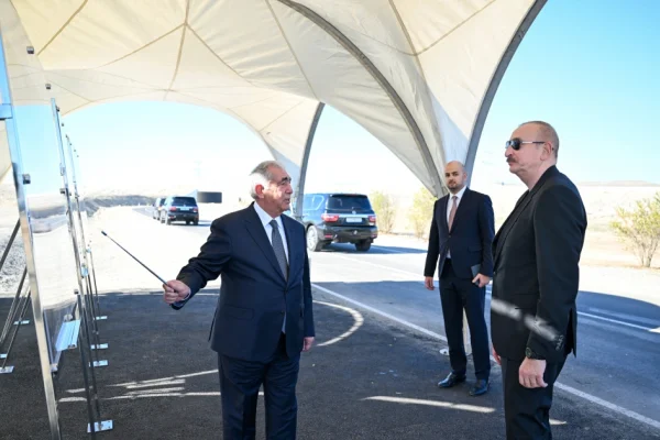 Prezident İlham Əliyev Cəbrayıl rayonunda, İlham Əliyev, Cəbrayıl rayonu, "Şəfəq" Günəş Elektrik Stansiyası, AAYDA