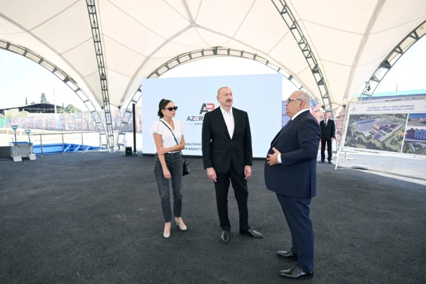 Gəncə şəhərində bazalt məhsullarının istehsalı, İlham Əliyev, Mehriban Əliyeva, Gəncə, “Azerbazalt” MMC