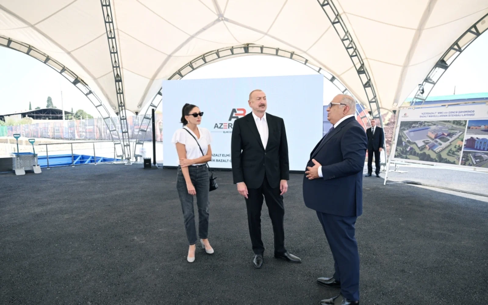Gəncə şəhərində bazalt məhsullarının istehsalı, İlham Əliyev, Mehriban Əliyeva, Gəncə, “Azerbazalt” MMC