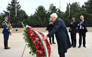 İtaliya prezidenti Bakıda, İtaliya, Sercio Mattarella, Şəhidlər xiyabanı