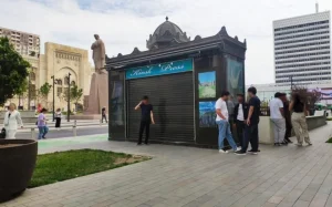 qanunsuz qoyulan köşk götürülüb, Kiosk, Köşk, "28 May" Metrostansiyası
