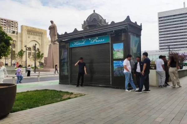 qanunsuz qoyulan köşk götürülüb, Kiosk, Köşk, "28 May" Metrostansiyası
