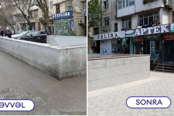 “Memar Əcəmi” metrostansiyasındakı keçiddə, “Memar Əcəmi” metrostansiyası, Bakı Metropoliteni