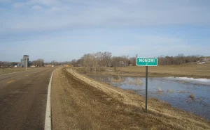 Yalnız bir sakini olan şəhər, ABŞ, Nebraska, Monovi