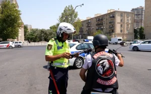motosiklet sürücüləri, motosiklet, Daxili İşlər Nazirliyi