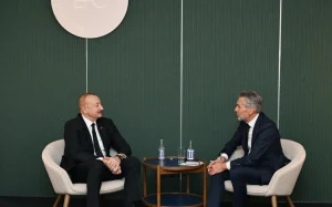 Niderlandın Baş naziri ilə görüş, İlham Əliyev, Dik Sxof, Danimarka, Kopenhagen