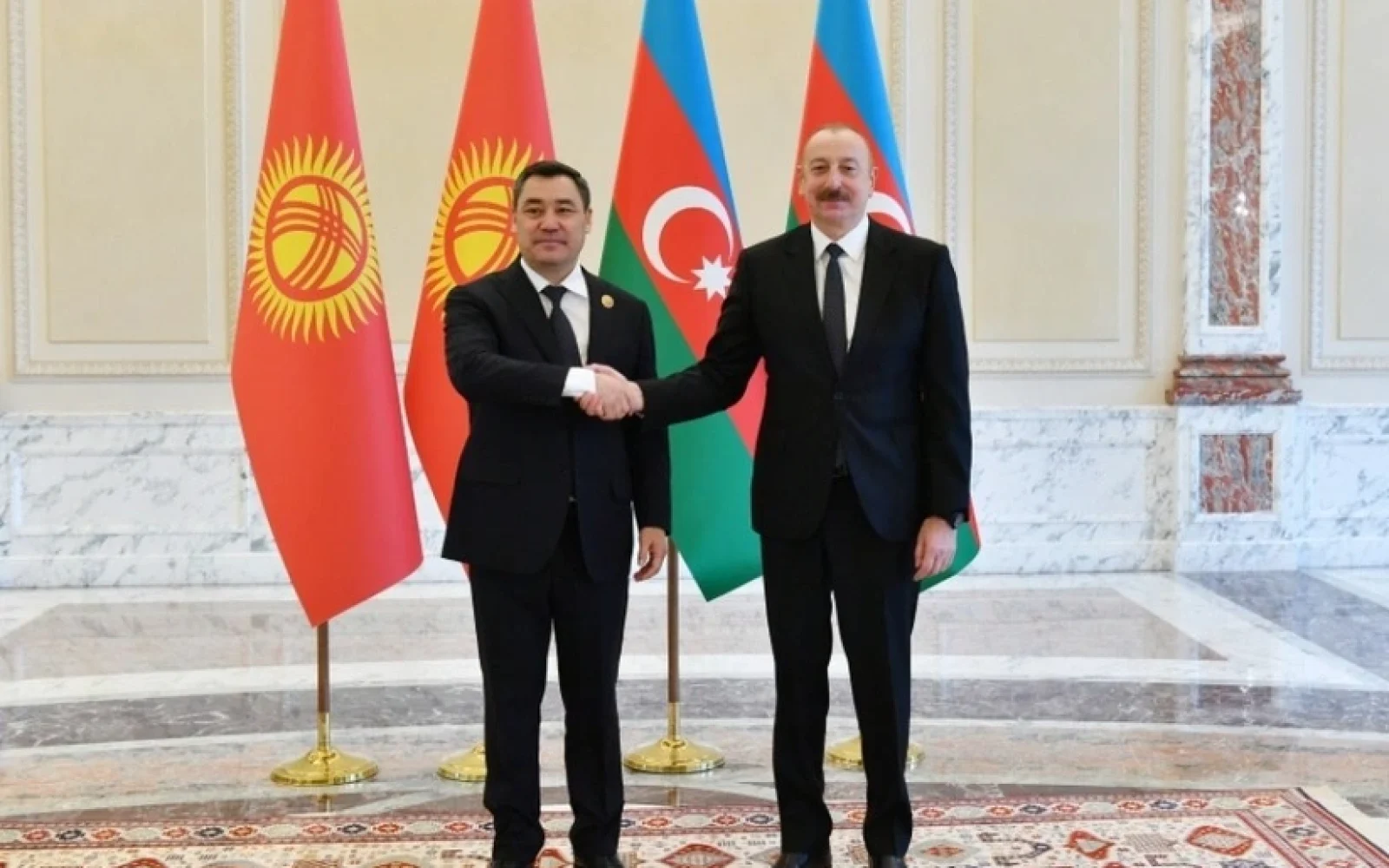 Президент Ильхам Алиев, Садыр Жапаров, Кыргызстан