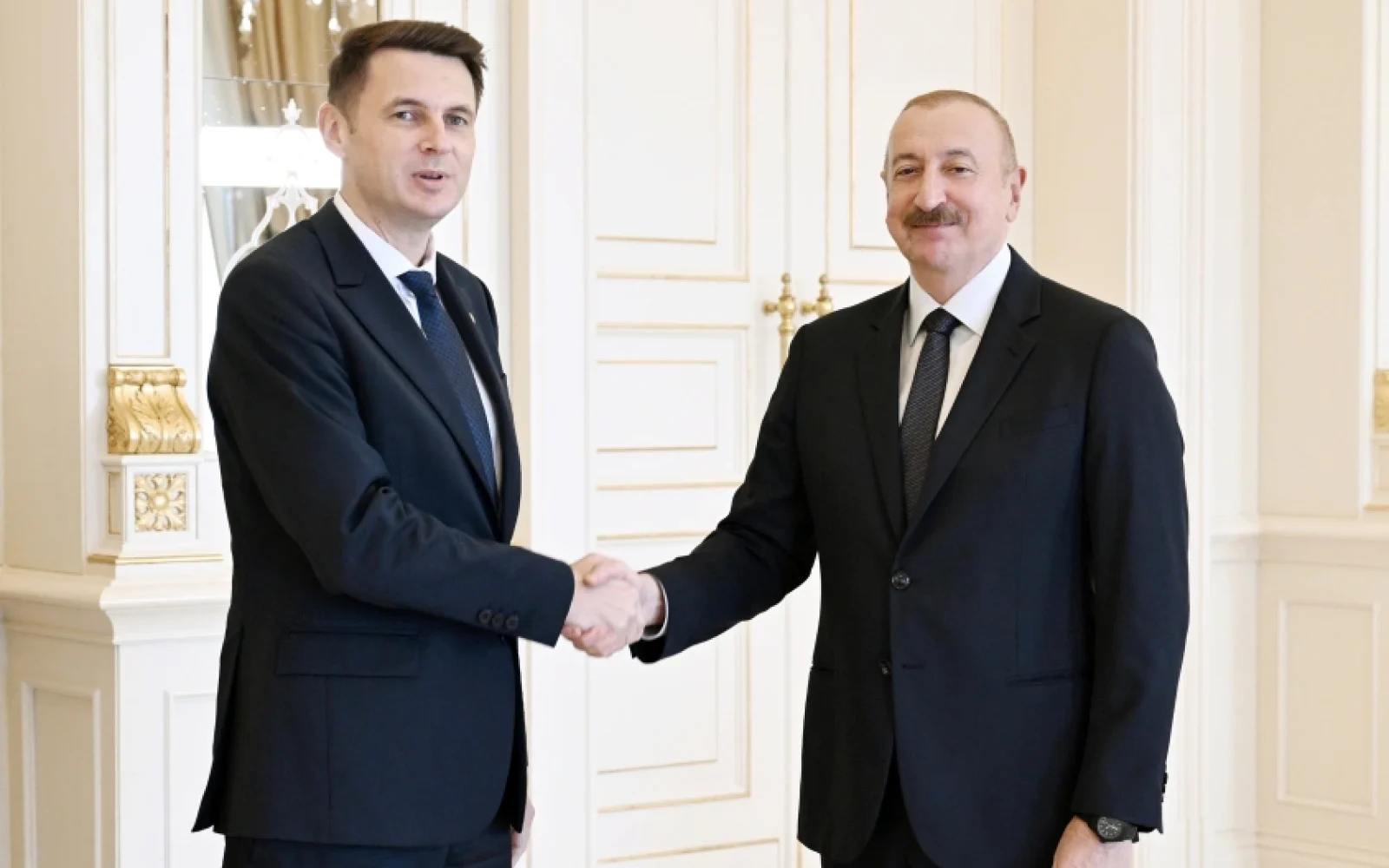 Rumıniya Parlamenti Senatının sədri, İlham Əliyev, Mirça Abrudean, Rumınya