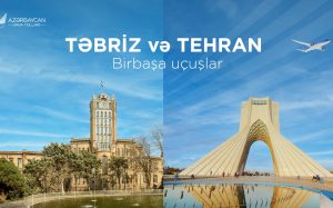 Bakıdan Təbrizə, Təbriz, Tehran, İran İslam Respublikası, İran, AZAL, Təyyarə, Aviareys