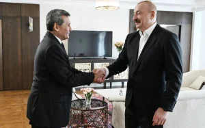 Azərbaycan Prezidenti İlham Əliyev Xankəndidə, Xankəndi, Türkmənistan