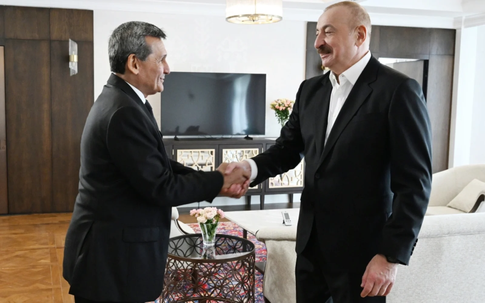 Azərbaycan Prezidenti İlham Əliyev Xankəndidə, Xankəndi, Türkmənistan