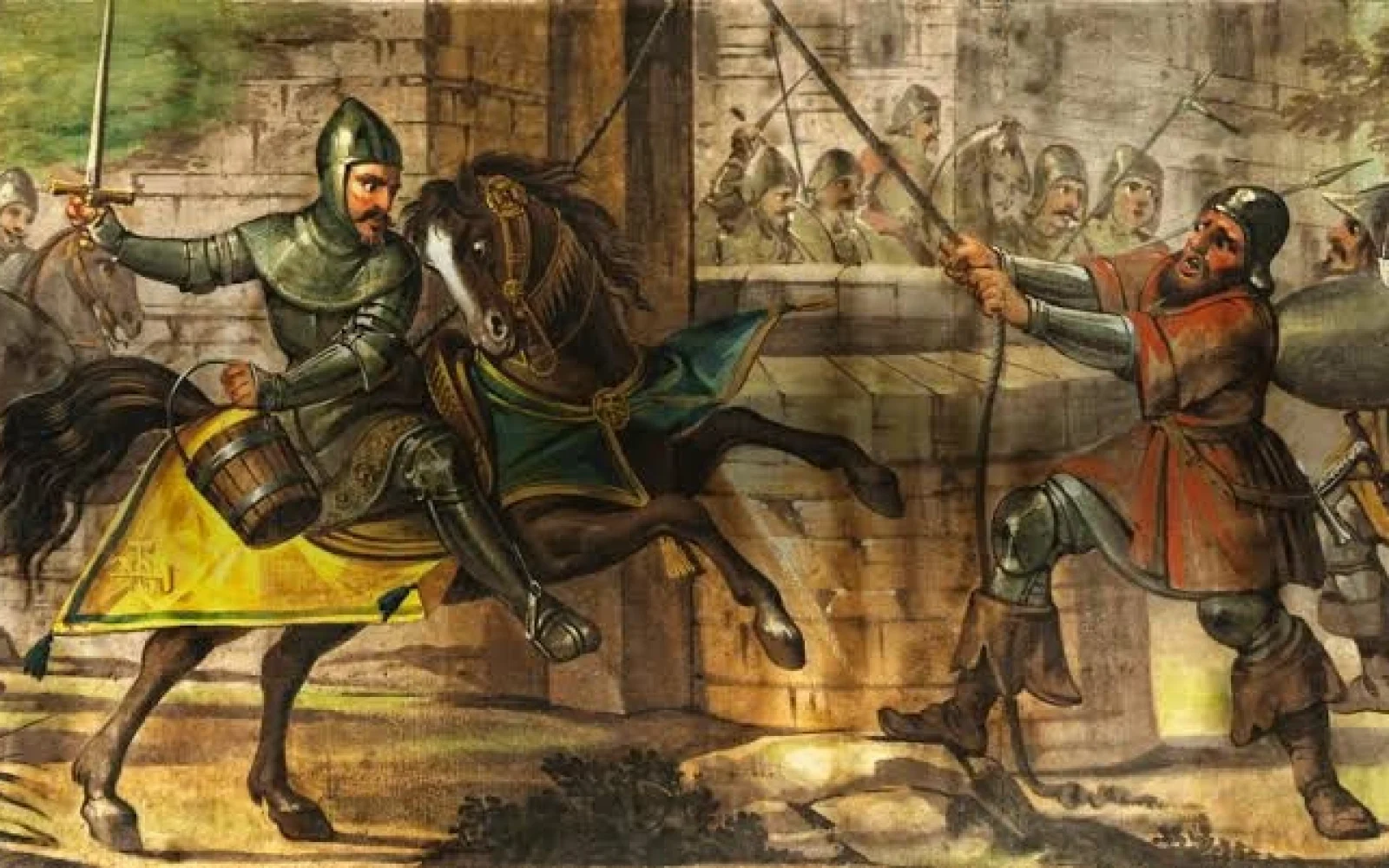 Vedrə üstündə müharibə, Vedrə, Müharibə
